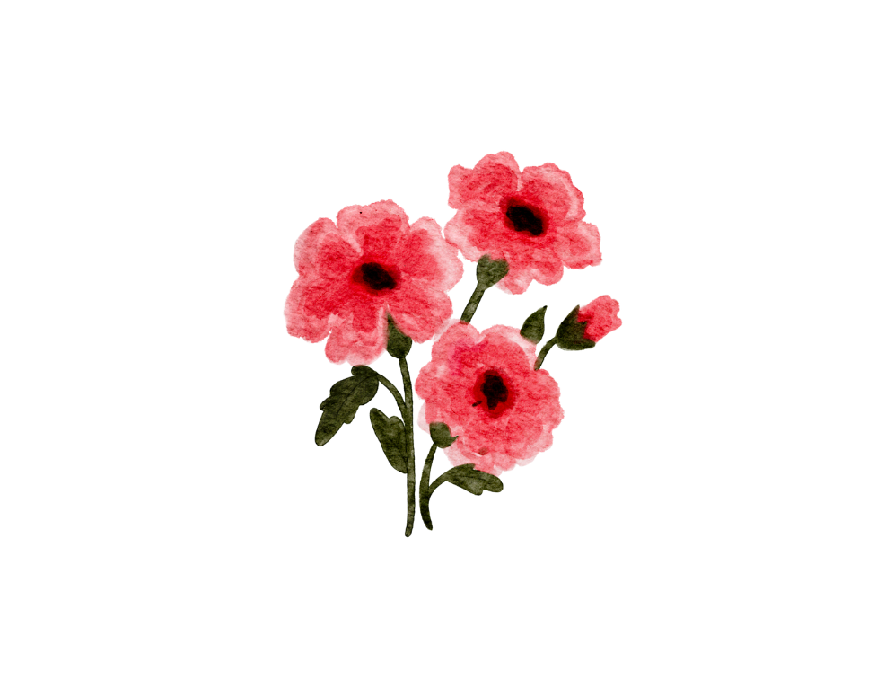 Birth flower artwork